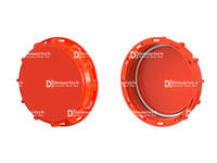 Capa ciega IBC de 150 mm: sello compacto para contenedores pequeños