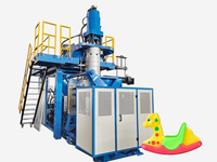Máquina de moldeo por soplado de caballos de juguete para niños de plástico Pe HDPE para niños, máquina de moldeo por soplado de extrusión deslizante