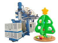 Máquina de fabricación de moldeo por soplado y extrusión de árboles de Navidad de plástico para niños a la venta