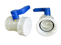 DN50 DN80 Válvula de válvula de bola de tanque IBC Tipo de soldadura de mariposa
